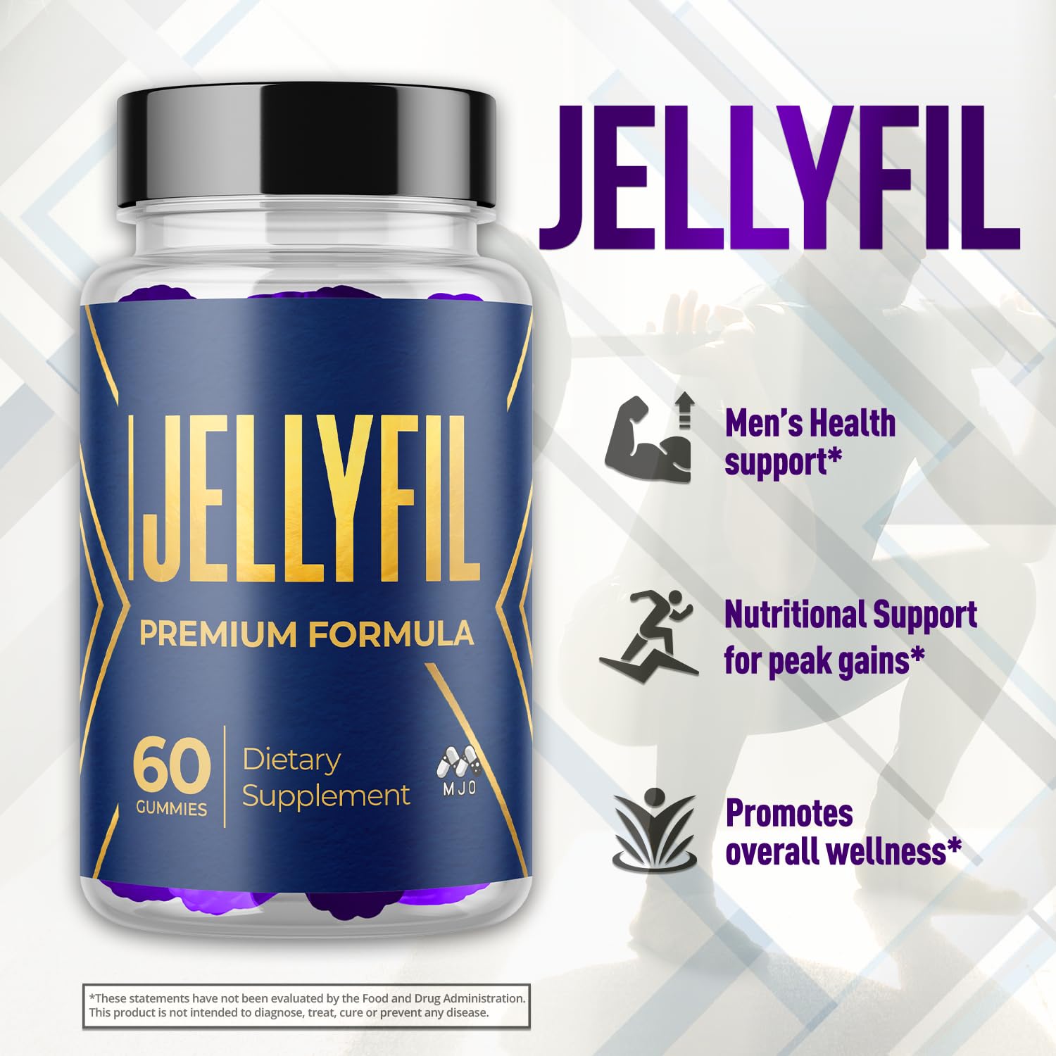 MJO Jellyfil etiqueta con lista de ingredientes naturales para transparencia informativa