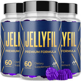 MJO Jellyfil gomitas vista frontal del empaque que facilita identificación y compra