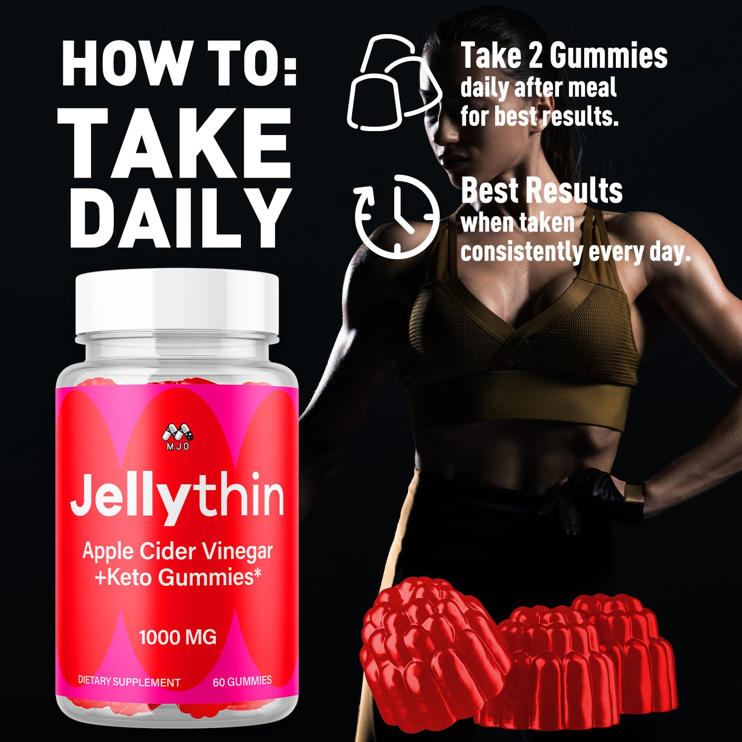 MJO Jelly Thin etiqueta y información nutricional legible para el comprador