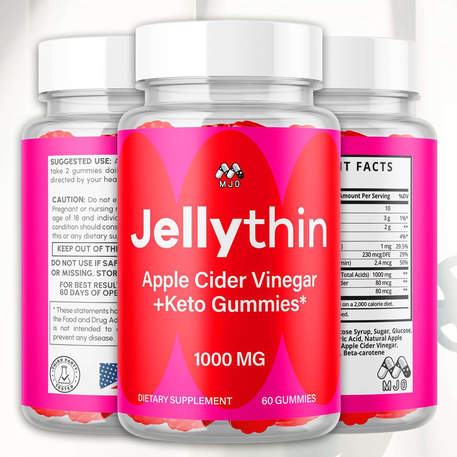 MJO Jelly Thin textura de la gomita en primer plano con apariencia masticable