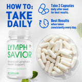 MJO Lymph Savior etiqueta con información nutrimental clara y legible
