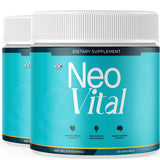 MJO Neo Vital Powder envase frontal mostrando la marca y beneficios visibles