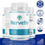 Primer plano cápsula de Nervetin MJO con textura visible, fácil de tragar
