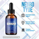 MJO Neuro Tyde Drops en uso con vaso, ventaja mezcla sencilla en bebidas