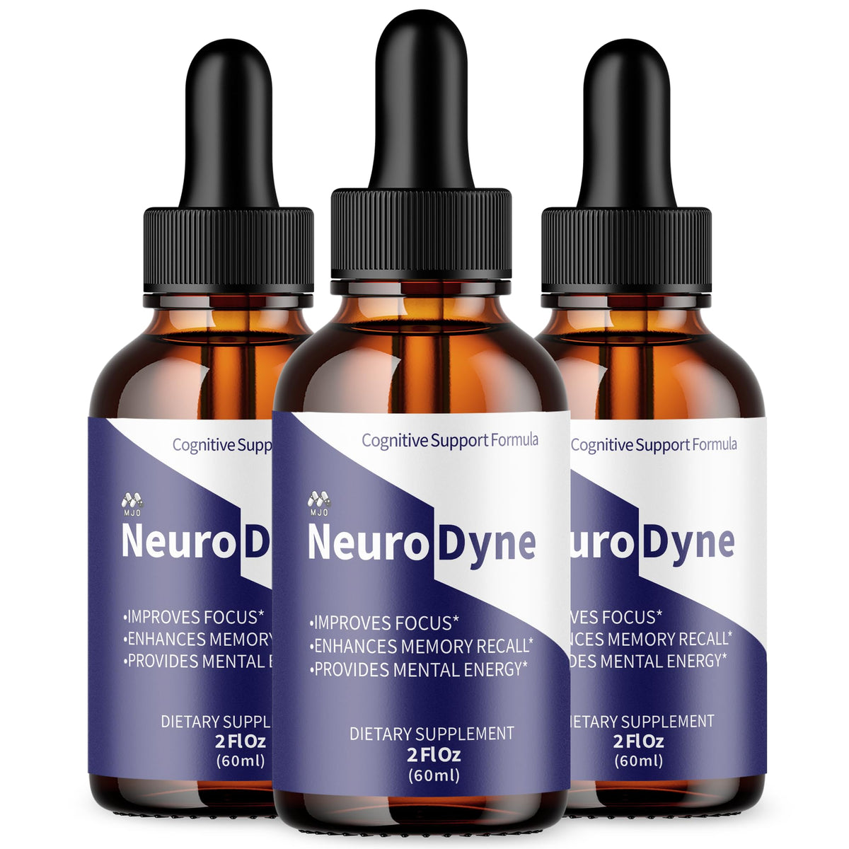MJO Neurodyne frente del envase mostrando etiqueta clara y confianza