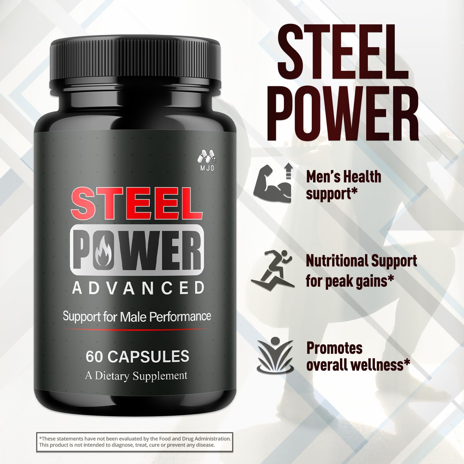 MJO Steel Power cápsulas en mano para comparar tamaño real