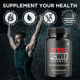 MJO Steel Power ingredientes naturales visibles apoyo nutritivo