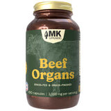 MK Supplements envase frontal mostrando 150 cápsulas y beneficios