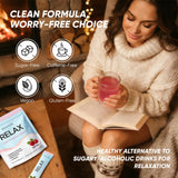 MKSUVGQ vaso con mezcla disuelta, textura suave y bebida refrescante sin azúcar