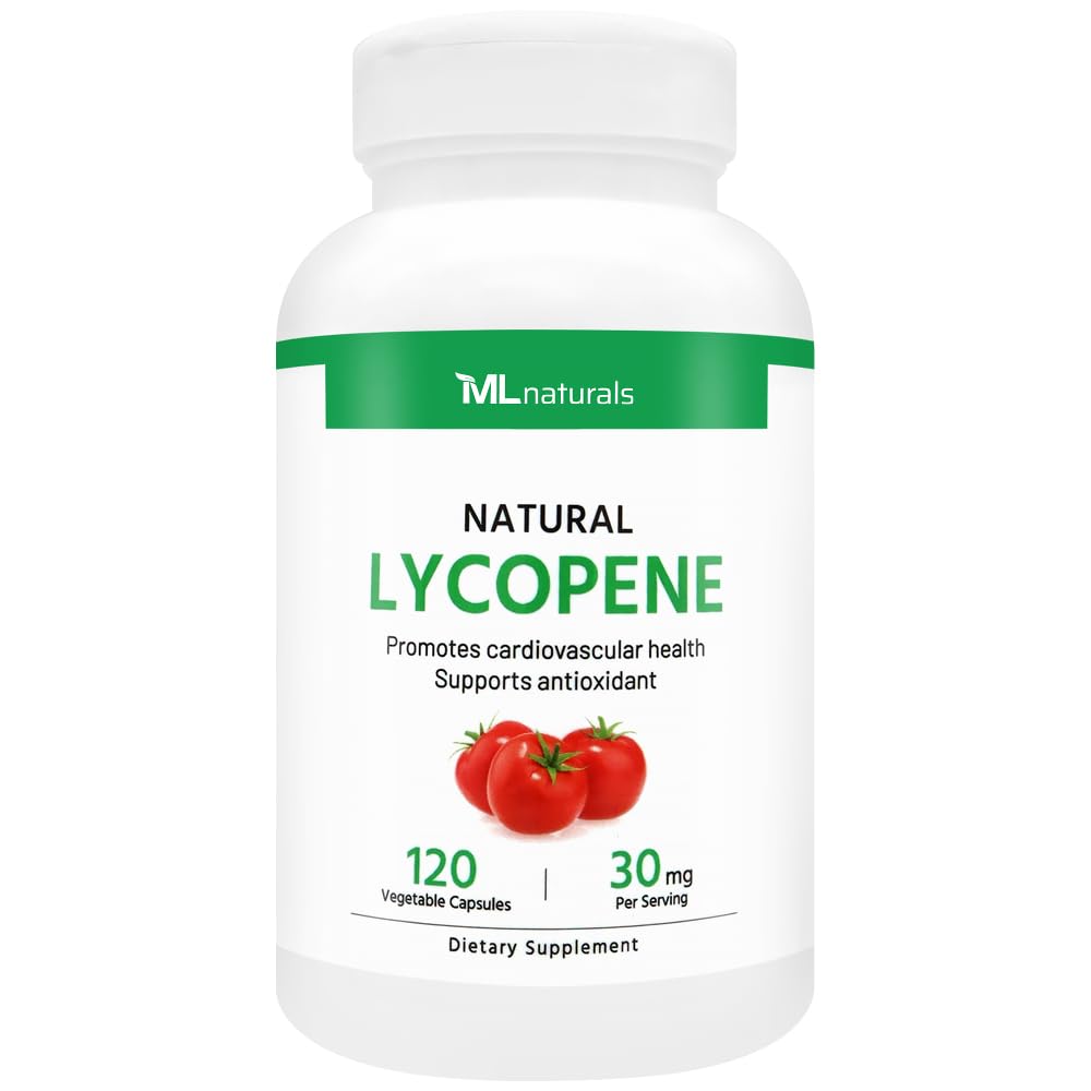 ML Naturals frente del empaque mostrando 120 cápsulas y beneficios