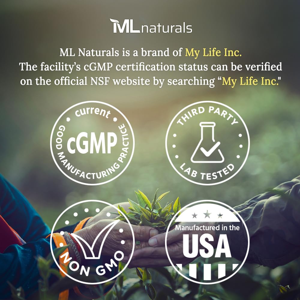 ML Naturals detalle del extracto en polvo que resalta concentración de licopeno