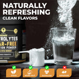 Comparación de tamaño del envase MMA Nutrition para valorar duración