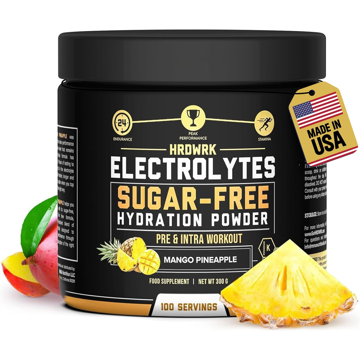 MMA Nutrition envase frontal mostrando la marca y beneficio de hidratación
