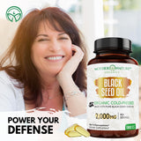 Mother Nature Organics gota de aceite mostrando color y consistencia prensada en frío