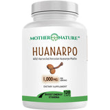 Mother Nature Organics frontal del envase mostrando 120 cápsulas y marca