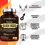 Mother Nature Organics Superfoods persona tomando cápsula antes de entrenar