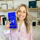 Modern Fertility producto en uso en rutina matutina para integración fácil