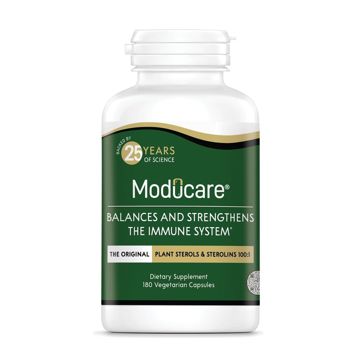 Moducare frontal del envase mostrando diseño y beneficios claros