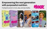 MOER etiqueta nutricional en primer plano, información clara y transparente