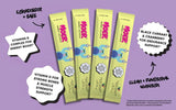 MOER detalle de textura del stick masticable, fácil de consumir y sin derrames