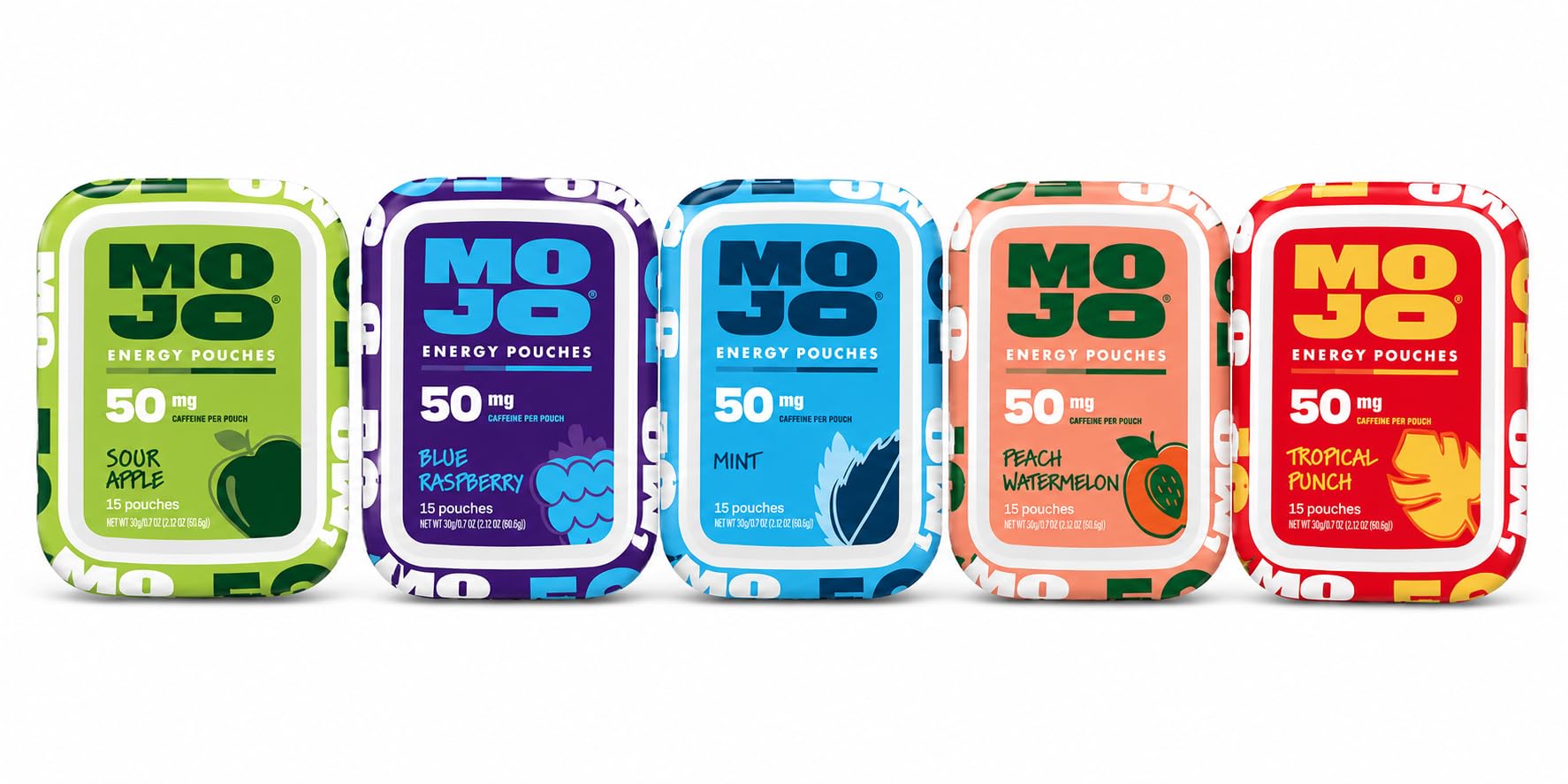 MOJO etiqueta con fecha de caducidad y garantía de calidad