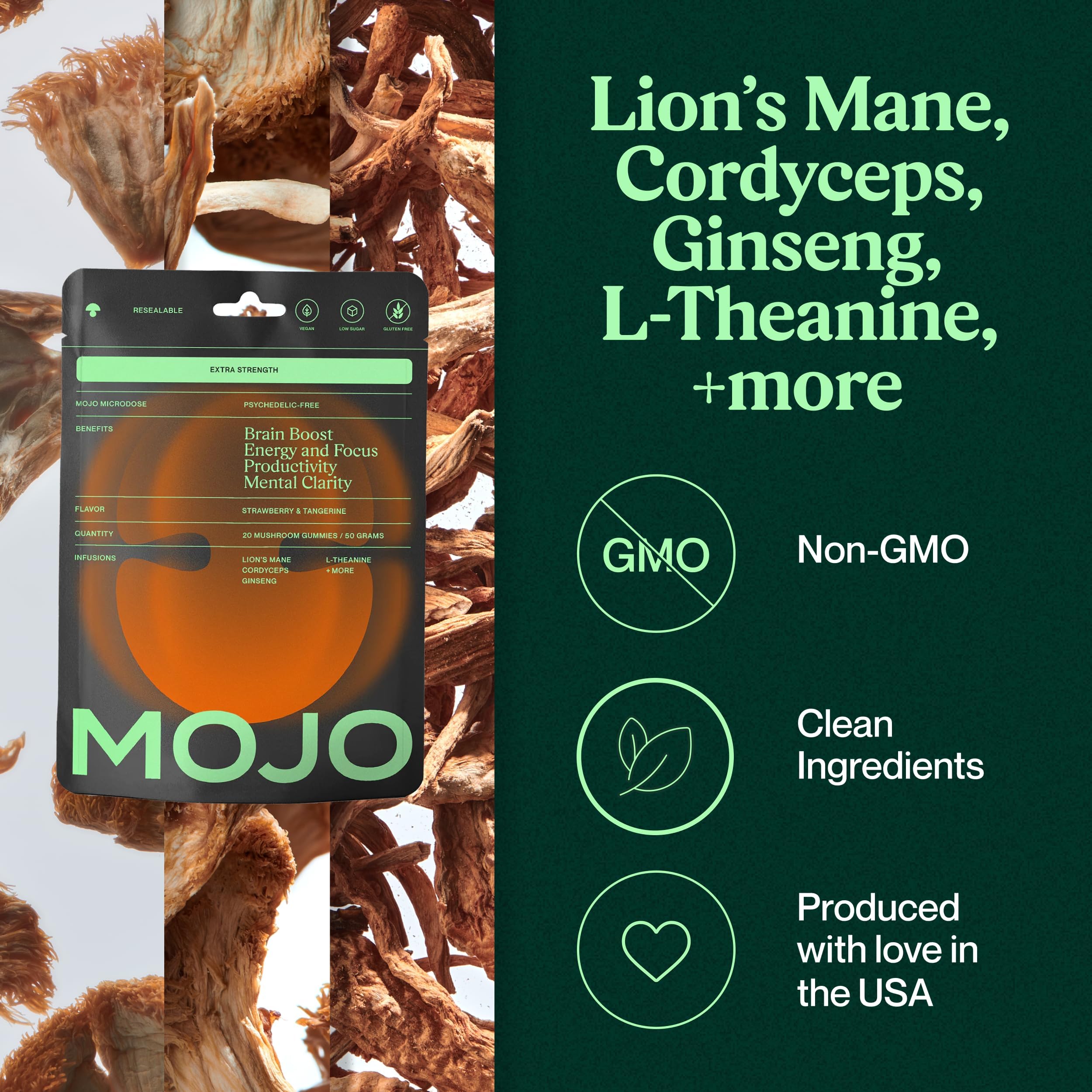 Mojo textura de la gomita para apreciar suavidad y frescura