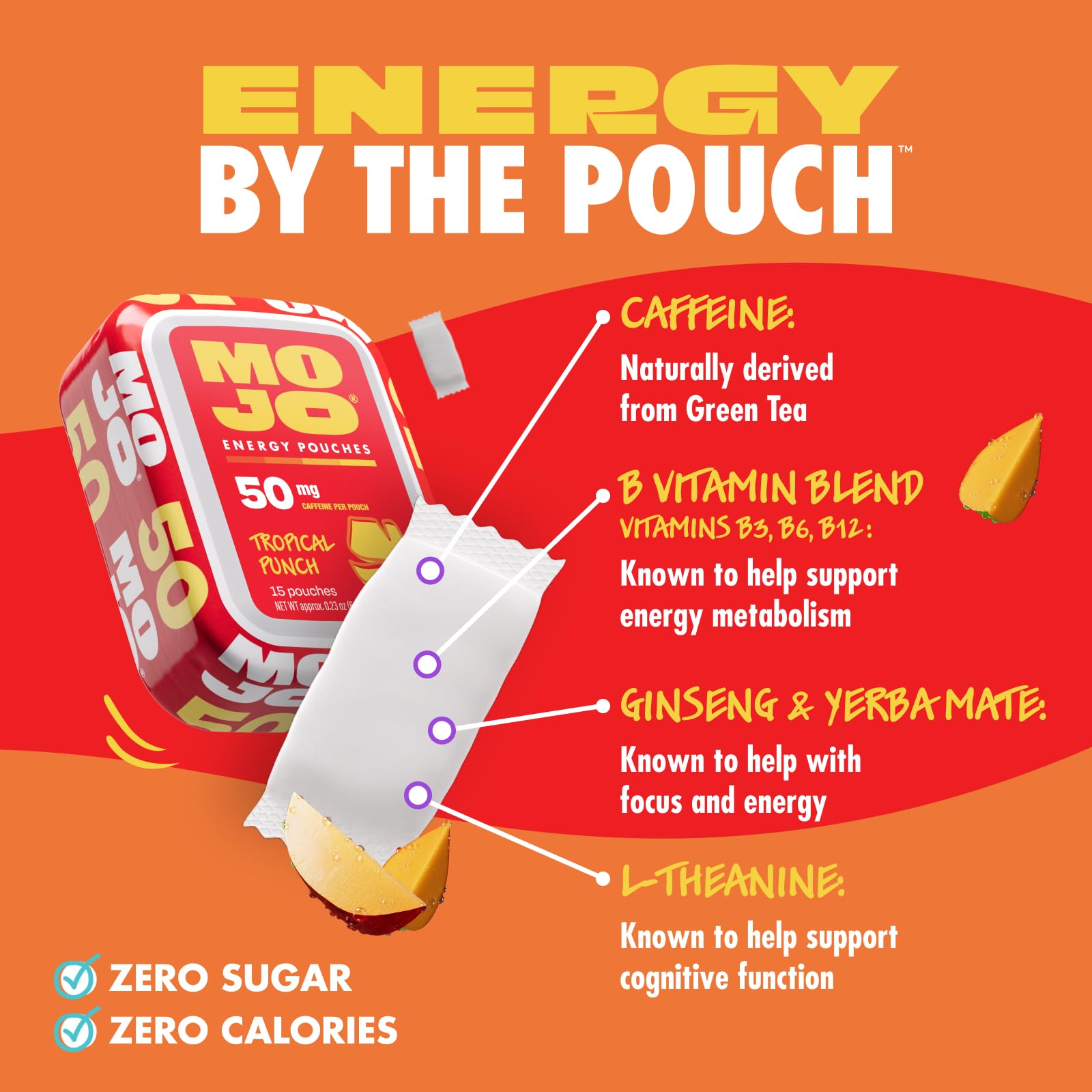 MOJO pouch detalle de textura que muestra calidad y conservación