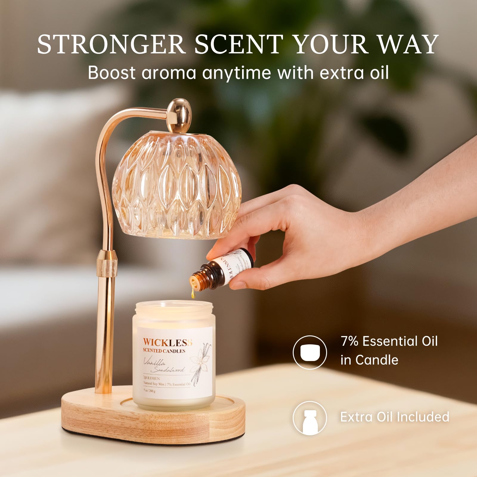 Molensun frasco de aceite esencial 10 ml para intensificar aroma y personalizar fragancia