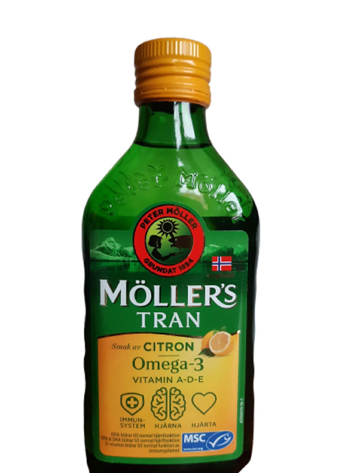 MÖLLER'S detalle textura del aceite conservado en frío y aspecto puro