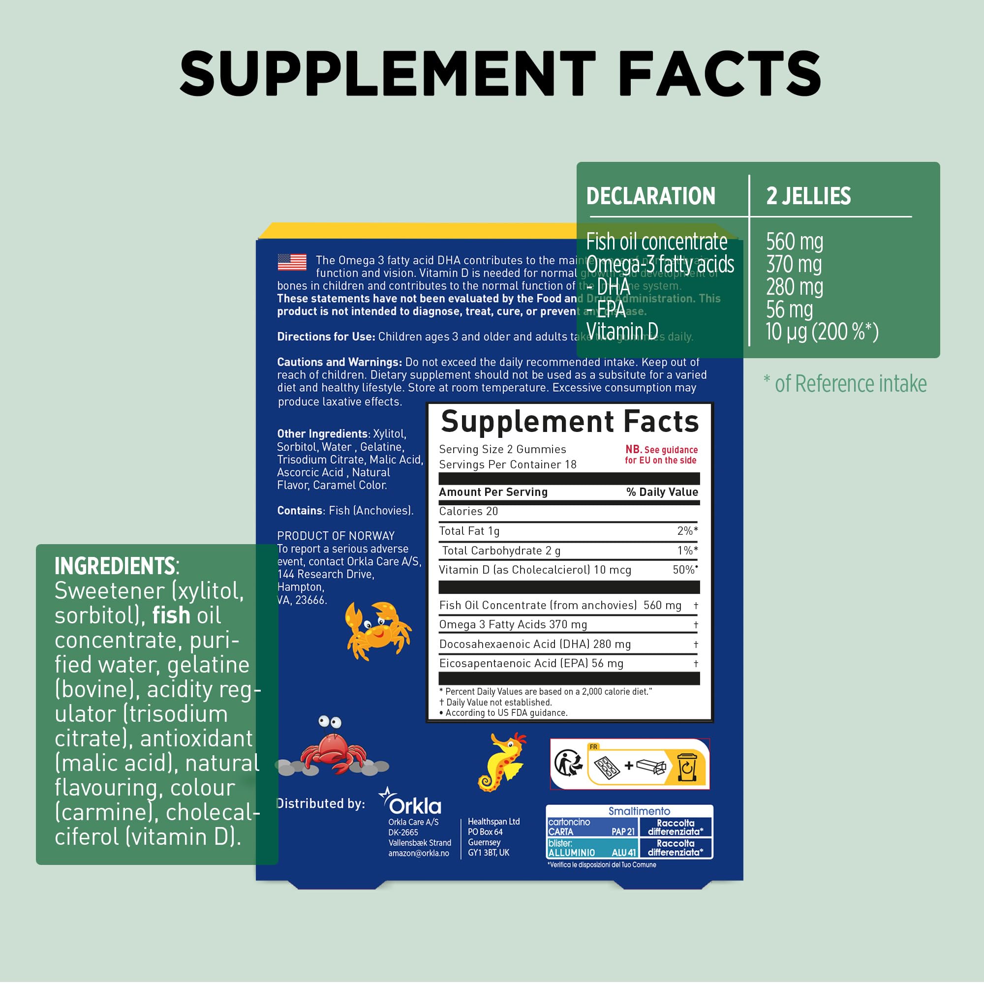MÖLLER'S etiqueta con composición y ventajas nutritivas claras