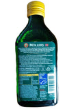 MÖLLER'S etiqueta con información nutricional y vitaminas A D E destacadas