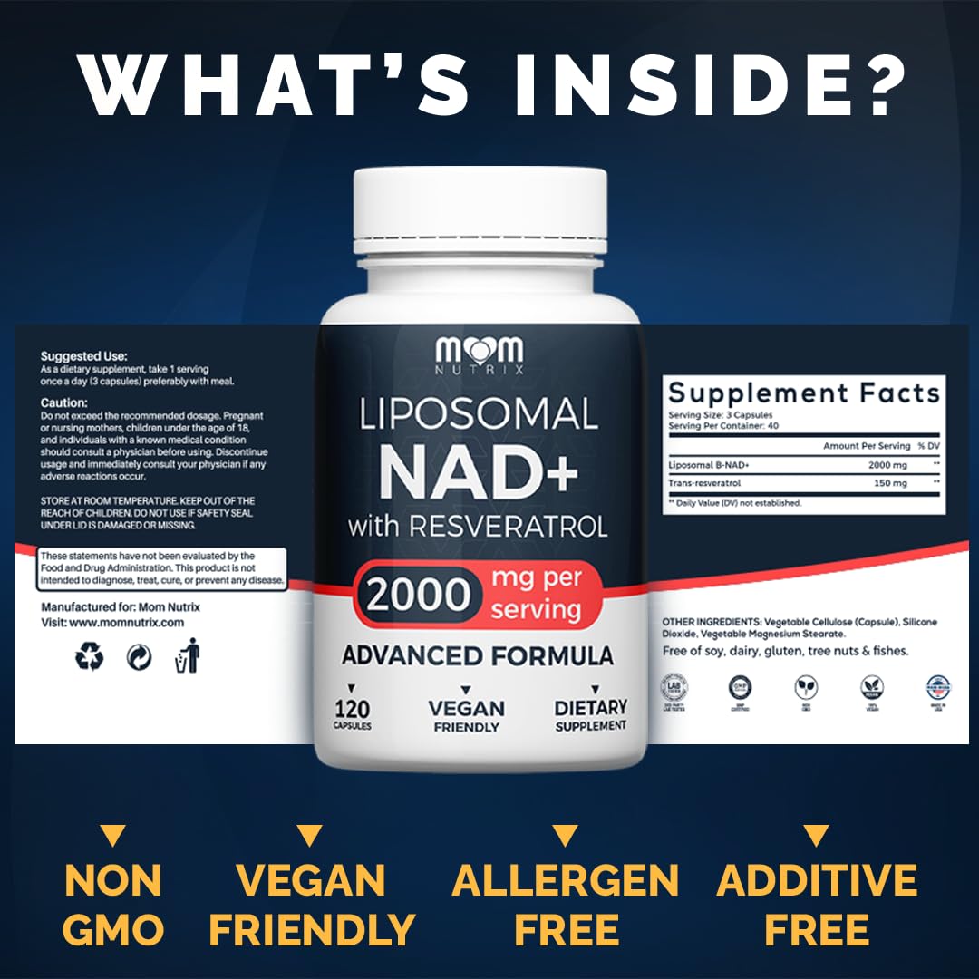 MOM NUTRIX visión de la textura liposomal que protege ingredientes y mejora absorción
