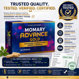 MOMARY NUTRITION cápsula en primer plano para fácil administración diaria