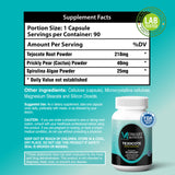 MOMARY NUTRITION detalle de etiqueta con ingredientes y pruebas de terceros