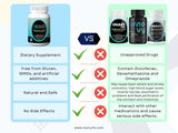 MOMARY NUTRITION persona tomando tableta ilustra uso diario sencillo