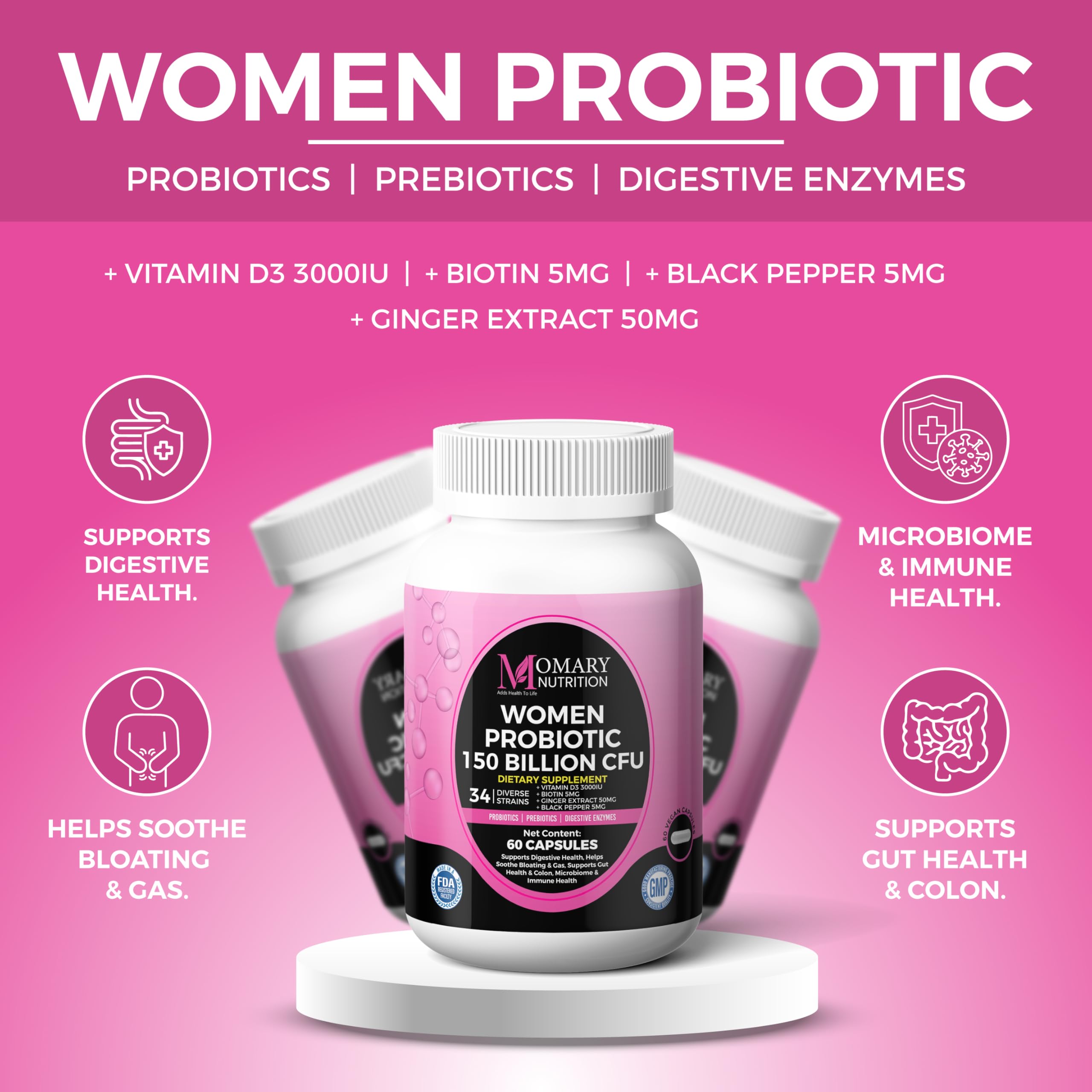 MOMARY NUTRITION producto junto a desayuno para uso diario práctico