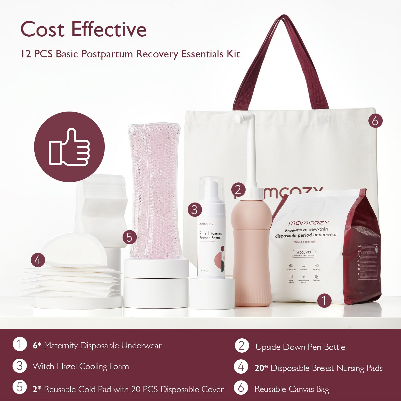 Momcozy braga desechable detalle del núcleo absorbente para evitar filtraciones y mayor confort