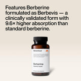 Envase Momentous berberine con 60 servicios para comparar tamaño