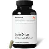 Momentous Brain Drive frontal del envase mostrando presentación y beneficio de claridad