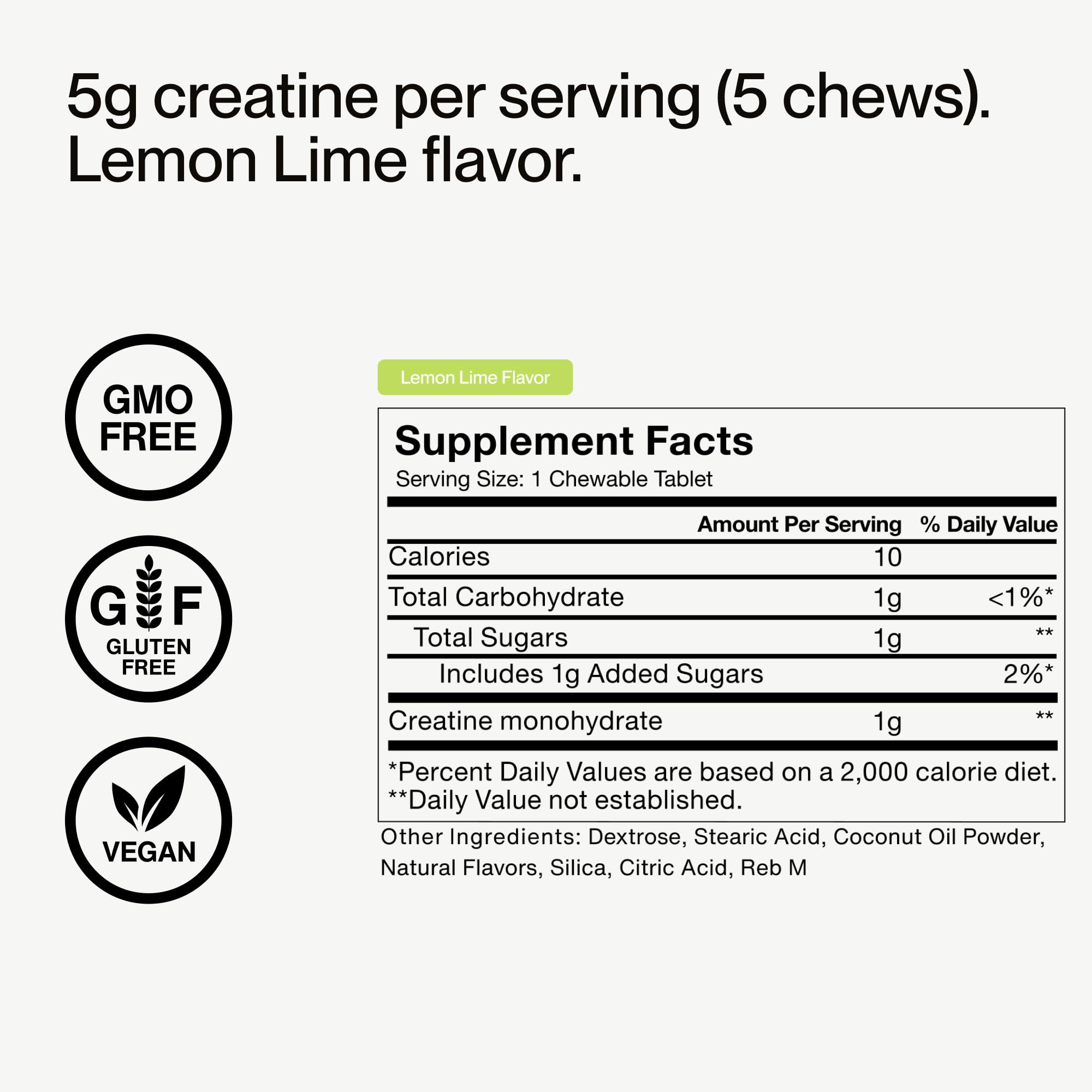 Primer plano de etiqueta Momentous con ingredientes y certificación NSF para confianza