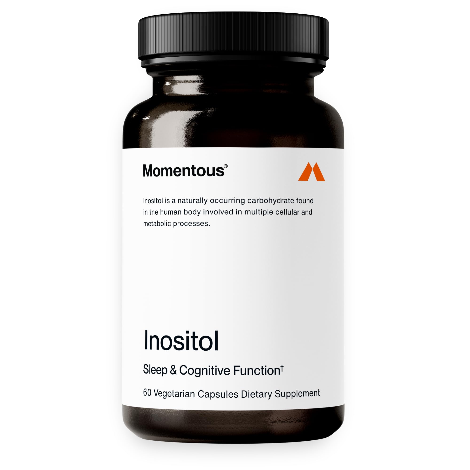Momentous frasco frontal mostrando el envase y beneficios claros