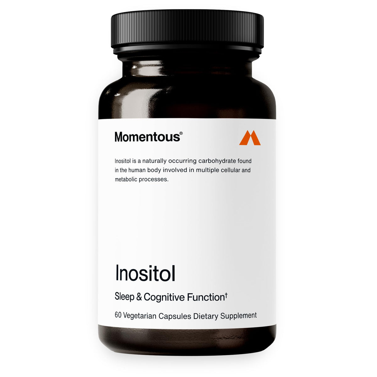 Momentous frasco frontal mostrando el envase y beneficios claros