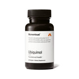 Momentous ubiquinol empaque frontal mostrando diseño y beneficios