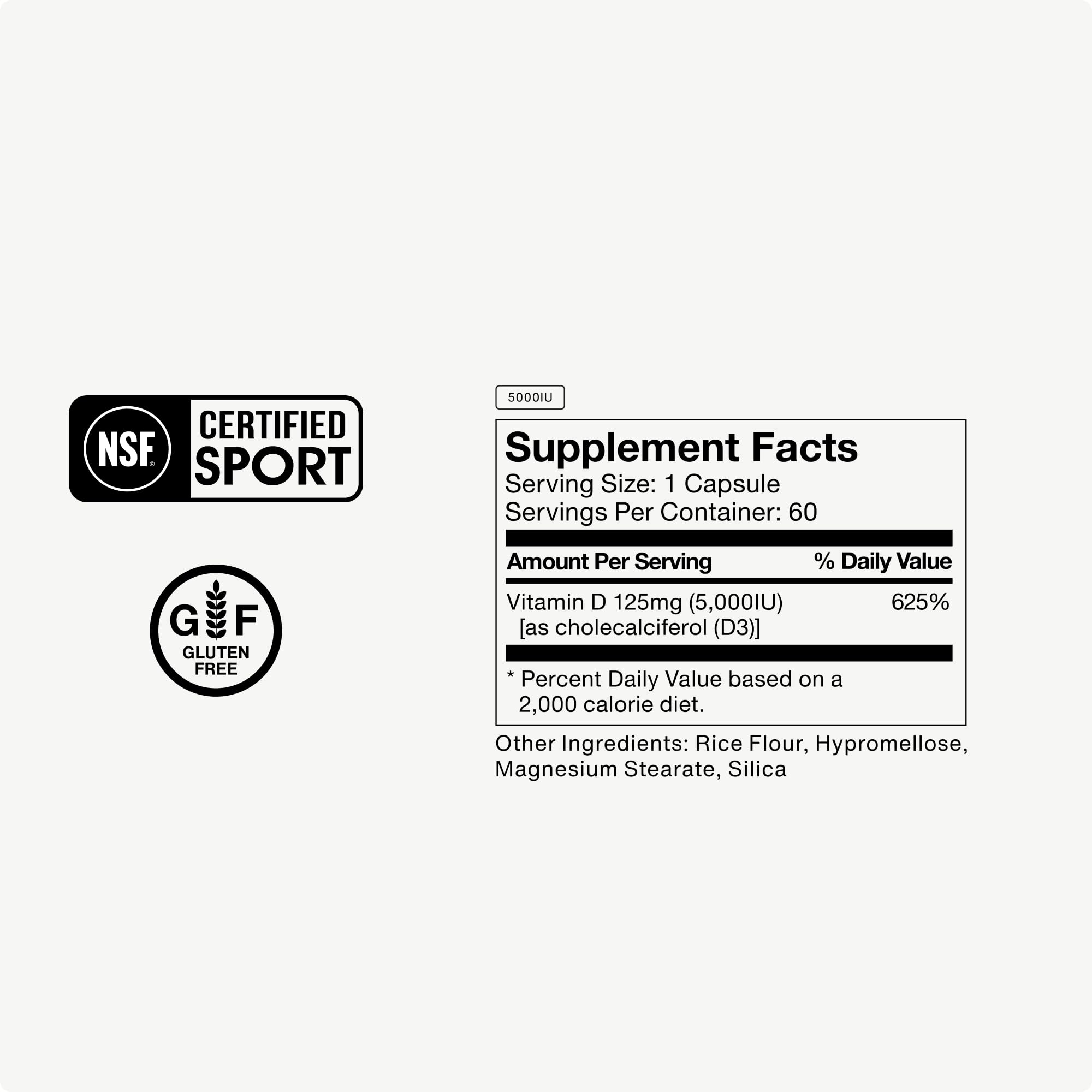Momentous etiqueta nutricional legible con certificación NSF, beneficio: transparencia y calidad