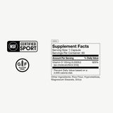 Momentous etiqueta nutricional legible con certificación NSF, beneficio: transparencia y calidad