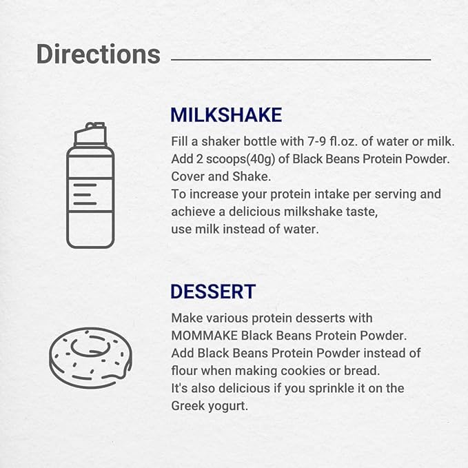 MOMMAKE batido servido en vaso, delicioso y alto en proteína vegetal