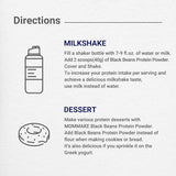 MOMMAKE batido servido en vaso, delicioso y alto en proteína vegetal