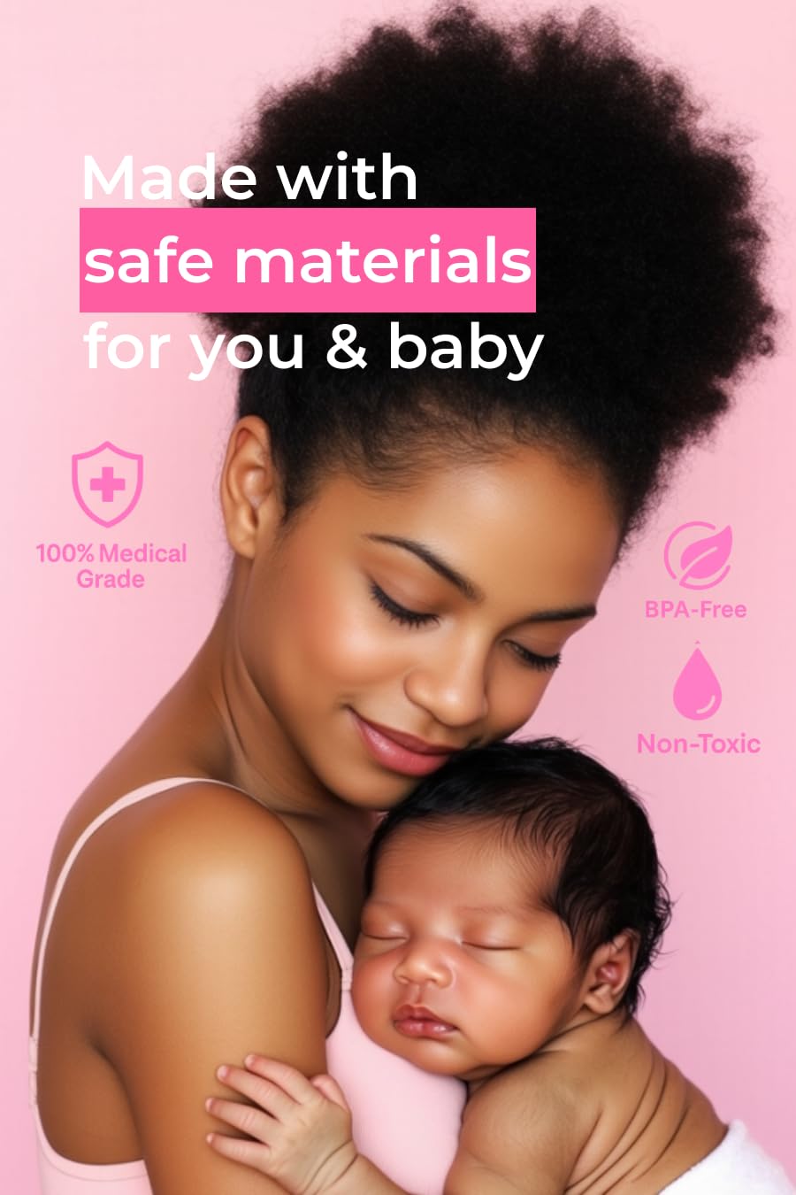 Mommy First botella invertida en uso para limpieza perineal eficaz