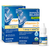 Mommy's Bliss frasco delantero mostrando etiqueta y confianza de marca