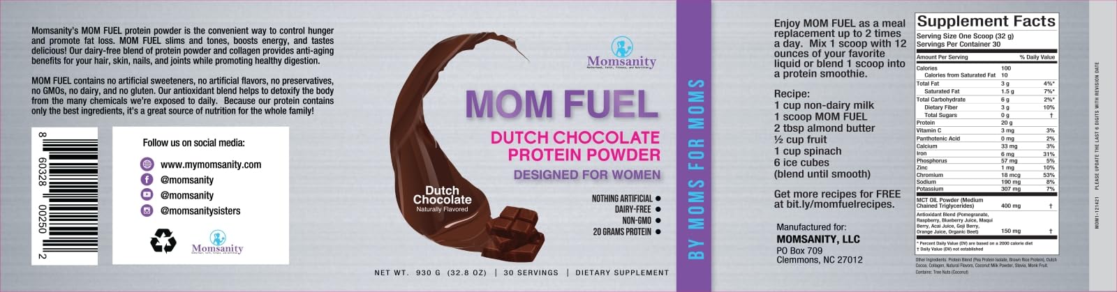 Momsanity en desayuno estilo de vida para mujeres, práctico y rápido